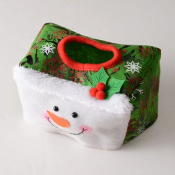 Ново Коледна Украса Текстилен Калъф Кутия За Съхранение Насладете Се На Коледната Атмосфера На Работния Плот Украса На Коледни Статии 3