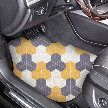 Обичай подходящи автомобилни постелки за пода Аксесоари за PVC копринени постелки с линия за повечето модели автомобили Свободно адаптирани форма и размер на 95% от превозните средства