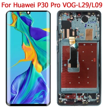 Оригинален Дисплей За Huawei P30 Pro LCD дисплей с Рамка 6,47 