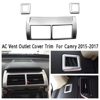 Отрежете Капака на Вентилационни Отвори на Климатика Ac Арматурното Табло в интериора на колата За Toyota Camry 2015-2017