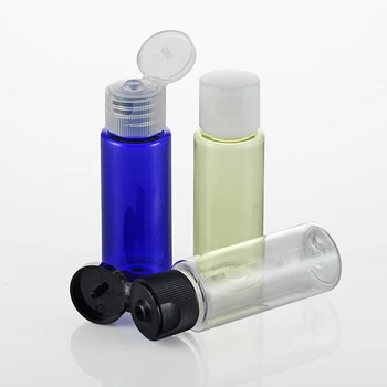 Пластмасови бутилки 20ml контейнер за лосион движат козметични, течни спиртни напитки домашен ЛЮБИМЕЦ с флип капак отгоре 1