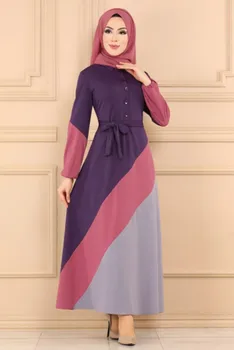 Плюс Размера на Мюсюлмански Жени Рокля. → Абая Кафтан Marocain Дълга рокля Ислямска Облекло VestidoLongo Кафтан Турция Исляма Рокли 4XL 3