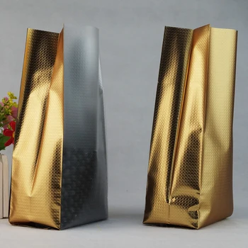 Предната Прозрачна Матирана, Златна чанта Amboss Oragan, Открит за топлинно запечатване, 11x30 см / 100 бр. Опаковка за Съхранение на Кое трасе от алуминиево фолио 1