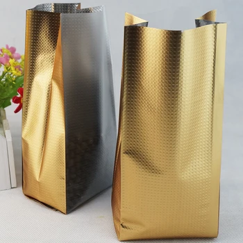 Предната Прозрачна Матирана, Златна чанта Amboss Oragan, Открит за топлинно запечатване, 11x30 см / 100 бр. Опаковка за Съхранение на Кое трасе от алуминиево фолио 3
