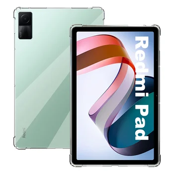 Прозрачен калъф от TPU за Xiaomi Redmi Pad 10,61 инча 2022 с противоударными защитни сядане, тънък мек прозрачен защитен калъф, Горещ 0