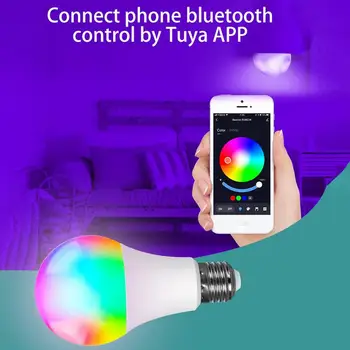 Променящ се Цвят Крушка С Регулируема Яркост E27 9 Ватова Лампа RGB Многоцветни Умни Домакински Лампи са Подходящи За Всекидневна спални и Кабинет 3