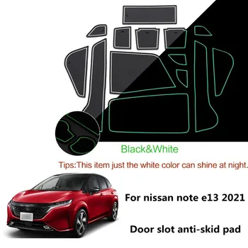 Противоскользящий Изтривалка За Врата Nissan Note E13 2th e-POWER Aura 2021 2022 Автомобилни Аксесоари, Гумени поставки за чаши Нескользящие подложки