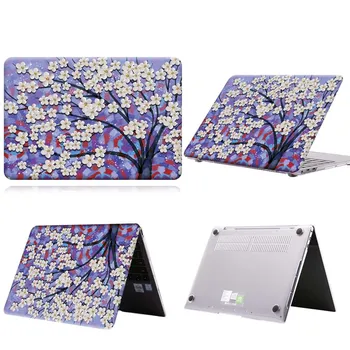 Противоскользящий калъф за лаптоп с лилава боя под формата на дърво за MateBook 13/13 AMD Ryzen/14/D14/D15/X 2020/ X Pro/Pro 16,1/Honor MagicBook 14/15