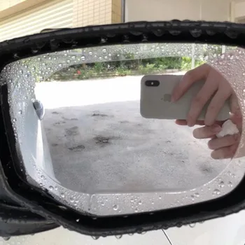 Противотуманная стикер за автомобилната непромокаемой фолио за огледала за обратно виждане водоустойчив филм за автомобилни огледала за обратно виждане 2