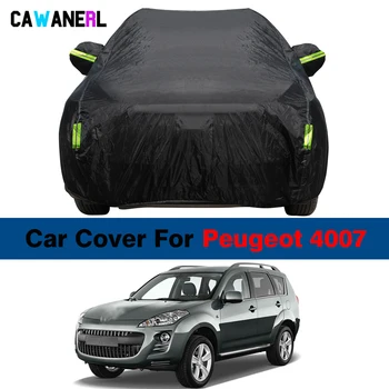 Пълно Покритие на Автомобила Анти-UV Козирка за Защита От Дъжд и Сняг, Водоустойчив Пылезащитная Капак За Peugeot 4007 0