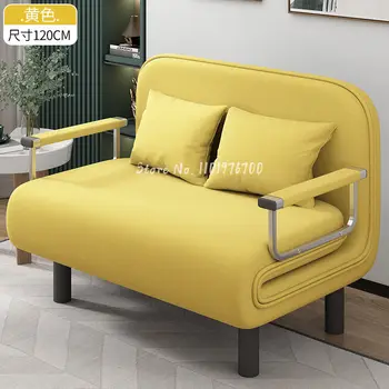 Разтегателен диван-легло двойно предназначение хол, кабинет богат на функции на окото червен компактна единична текстилен разтегателен диван, мебели за всекидневна