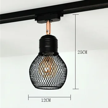 Ретро Индустриален Led Лампа за Песен E27 Rail Lamp Фокус Track Осветление За Изложба Живопис Витрини за Магазин за Дрехи 5