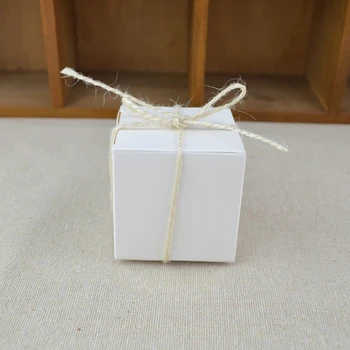 Ретро Крафт-Хартия Сватбена Кутия Шоколадови Бонбони Плътен Цвят Европейски Стил Квадратен Чанта Бонбони Опаковка Малка Хранителна Ковчег За Бижута Подарък Кутия За Рожден Ден 4