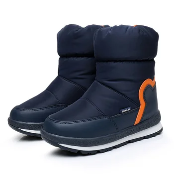 Руски детски зимни обувки; зимни детски обувки със средна тръба, водоустойчив и мини, от плюш и морозостойкой велур, детски 1