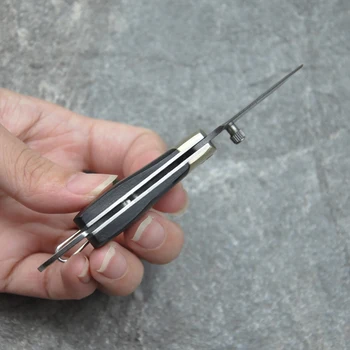 Сгъваем Нож Тактически Ножове За Оцеляване Многофункционален Джобен Нож Преносим Ключодържател Сгъваем Плодов нож, за да проверите За Къмпинг Инструмент 4