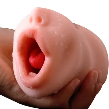 Секс Играчки за Мъже Реалистичен Устата си Свирка Поглаживатель Орален Смучене Дълбоко Гърло Влагалището Имат Путка Секс с Езика на Мъжкия Мастурбатор