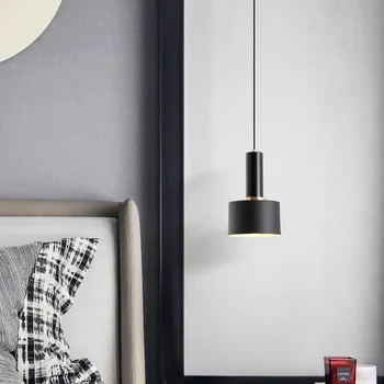 скандинавски led каменна окачен лампа, окачена лампа промишлен лампа, окачена лампа търговско осветление полилей спалня и трапезария
