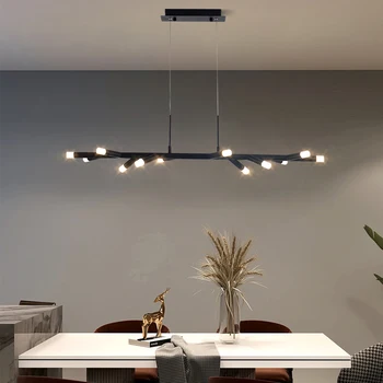Скандинавски декор креативна клонка led полилей модерен ресторант кухня вътрешна домашни лампи кафе бар персонализирани осветление