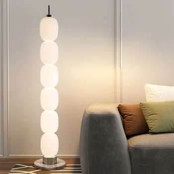 Скандинавските Модерни Реколта Лампи Дизайнерска Дневна Лампа За Спални И Кабинет Изложбена Зала Модельная Стая Топли Пластмасови Подови Лампи