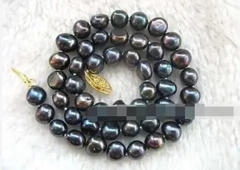 сладководни перли черно барок 8-9 мм, колие 16 