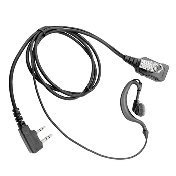 Слушалки за слушалките от G-образна форма с микрофон за ПР, която е съвместима с Baofeng UV-5R BF-888S BF-F8HP BF-F9 UV-82 UV-82HP UV-82C Kenwood TK-2107