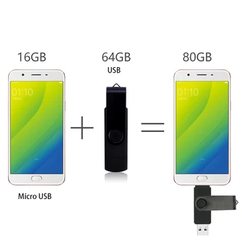 Спецификацията за USB Флаш Устройство OTG Флаш Памет 128 GB 64 Gb USB Устройство за съхранение 32 GB 16 GB 8 GB от 4 GB Карта с Флаш Диск за Android Micro /PC 2