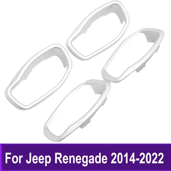 Стайлинг Вътрешна Аксесоари Страничната Врата Копчето На Кутията Чаши Тапицерия На Колата Стикер За Jeep Renegade 2014 2015 2016 2017 2018 2019-2022
