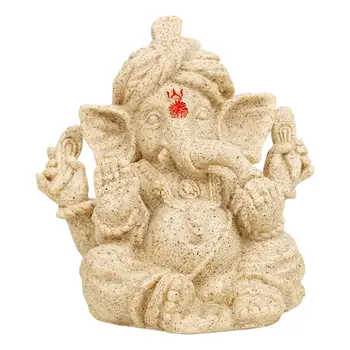 Статуя На Ганеша Благословляющий Бог Статуетка Ръчно Изработени Скулптура Ganapati Идол Подарък