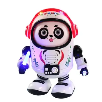 Танцуващ Робот Панда Електрически Музикални Играчки с Подсветка Детски Играчки за Ранно Обучение Дошкольные Интерактивни Играчки За Момичета от 5 до 7 години