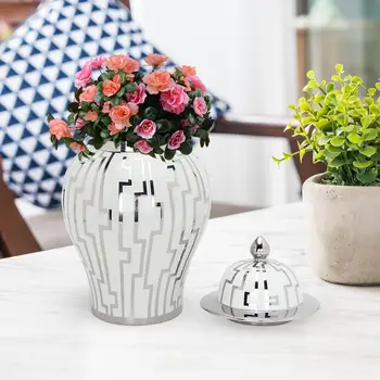 Традиционен порцелан за съхранение на дисплея занаятите опарника Джинджифил ваза ваза цвете за спалнята събрание на растителни Композиции живееща Стая