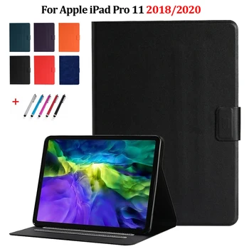 Тънък Калъф За iPad Pro 11 Калъф Кожен Портфейл Защитен Калъф Таблет За Основно iPad Pro 11 2018 2020 Калъф Калъф + Подарък 0