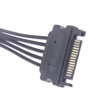 Удлинительный захранващ кабел SATA до 15Pin от мъжа към Жената HDD SSD SATA захранващ Кабел 20 СМ 5