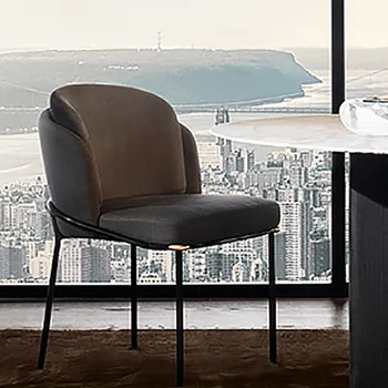 Удобни Метални Трапезни Столове Модерен Стол на Скандинавския Дизайн За Хол Sillas Comedor Маса за Хранене Комплект Кухненски Мебели LQQ30YH 2