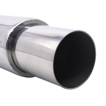 Универсален, Подходящ За автомобил От Неръждаема стомана, Хромиран Заоблен Изпускателната Опашката Ауспуси Съвет Тръба е Подходящ Диаметър 51 mm/2 