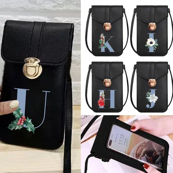 Универсална Чанта за Мобилен Телефон за Samsung/iPhone/Xiaomi, Дамски Чанти на Рамо, Чантата, Синьо, 26 Букви, Калъф за Телефон, Чанти