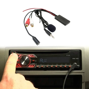 Универсално Автомобилно радио, 3.5 ММ RCA Аудио AUX Вход за Микрофон Bluetooth Кабел за Pioneer за Hyundai за Nissan за Mazda