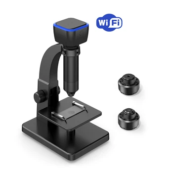 Уникален дизайн Преносим цифров микроскоп Full hd камера, за да микроскоп Безжичен 2000X wifi дигитален микроскоп