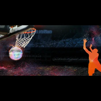 Холографски нажежен Отразяваща Баскетболен Блеснали Мига за Нощно Спортен Комплект 5
