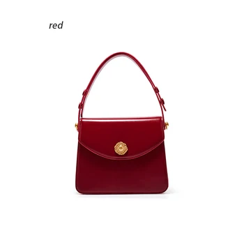 Чанта за жени Безплатна Доставка на Дамски Червената Сватбена Модерна чанта на едно рамо Sung The Designer2022 Пролетно-есенния период