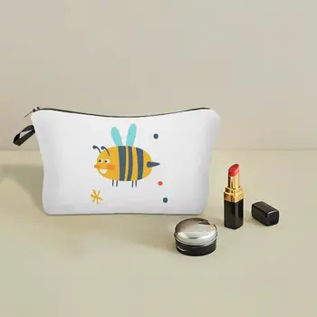 Чанта За Моливи Здрава Чанта-Органайзер Удобна Косметичка С Принтом Животни