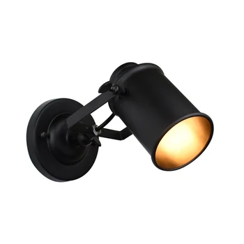 Черен Железен Ретро Промишлен Ретро Тавана Лампата на Тавана Лампа за Дома Лампа E27 wandlamp плафониери за спални за кухни