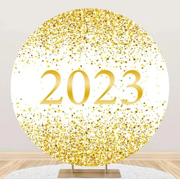 Честита Нова Година 2023 Фон Cover Фон Декорация Парти 0