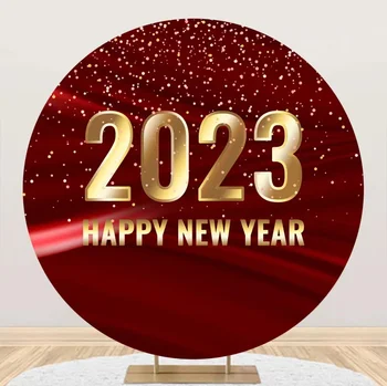 Честита Нова Година 2023 Фон Cover Фон Декорация Парти 5