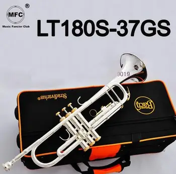Чисто Нов Професионален Bb Тръба LT180S-37GS Посеребренный Мундщука Trompete Instrumentos Musicales Professionales
