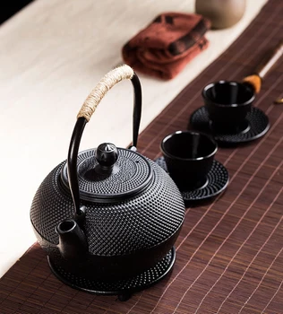 Японски Железен Чайник за Чай с приготвяне на чай от Неръждаема Стомана Чугун Кана за Варене на Вода Oolong 600/800/1200 мл 1