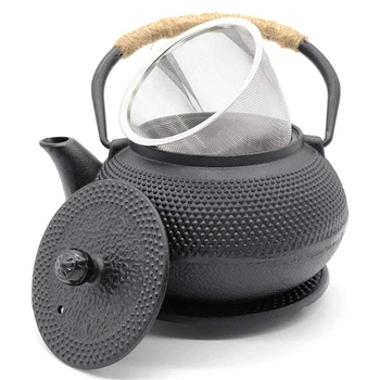 Японски Железен Чайник за Чай с приготвяне на чай от Неръждаема Стомана Чугун Кана за Варене на Вода Oolong 600/800/1200 мл 3