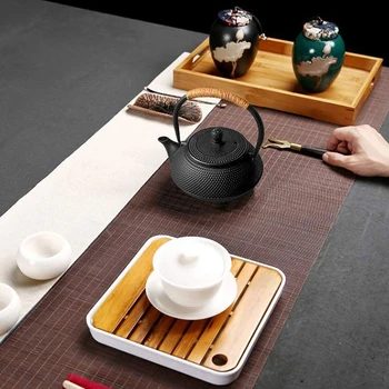 Японски Железен Чайник за Чай с приготвяне на чай от Неръждаема Стомана Чугун Кана за Варене на Вода Oolong 600/800/1200 мл 4
